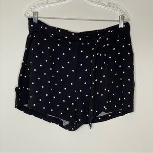 Loft Black and White Polka Dot Shorts